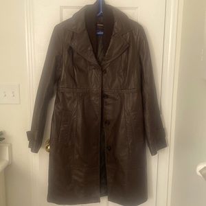 Danier leather coat in luxurious leather